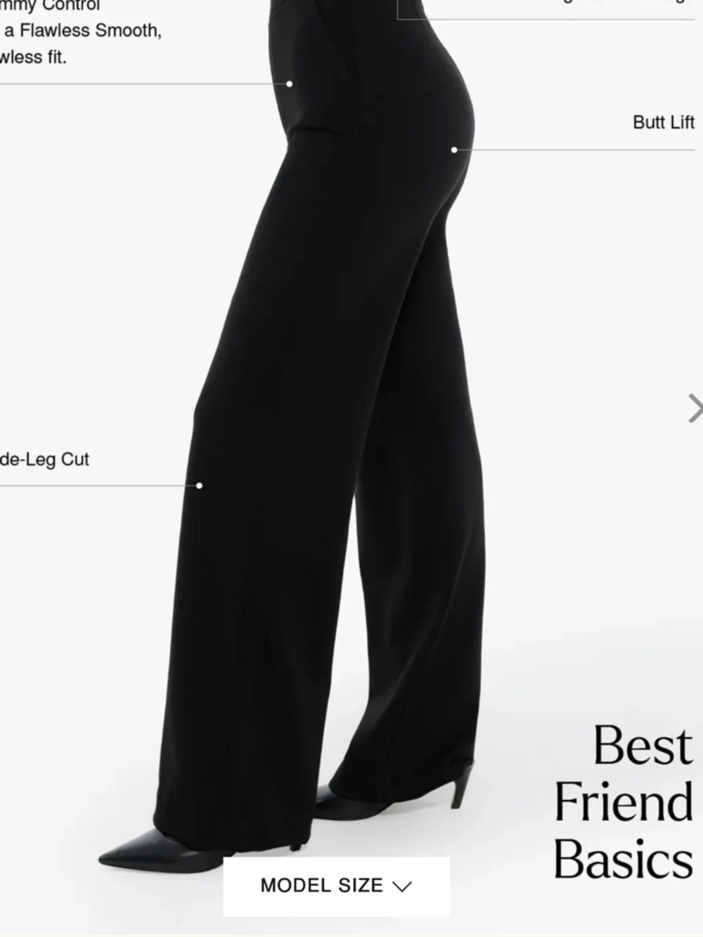 NWT Popilush 2X Shapewear Executive High Waisted Wide-Leg Ponte Pants